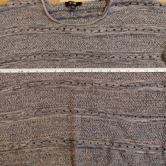 Yest Knit Pullover Sweater 100% Cotton Crew Neck Long Sleeve Multicolor Size 10 - Picture 6 of 9